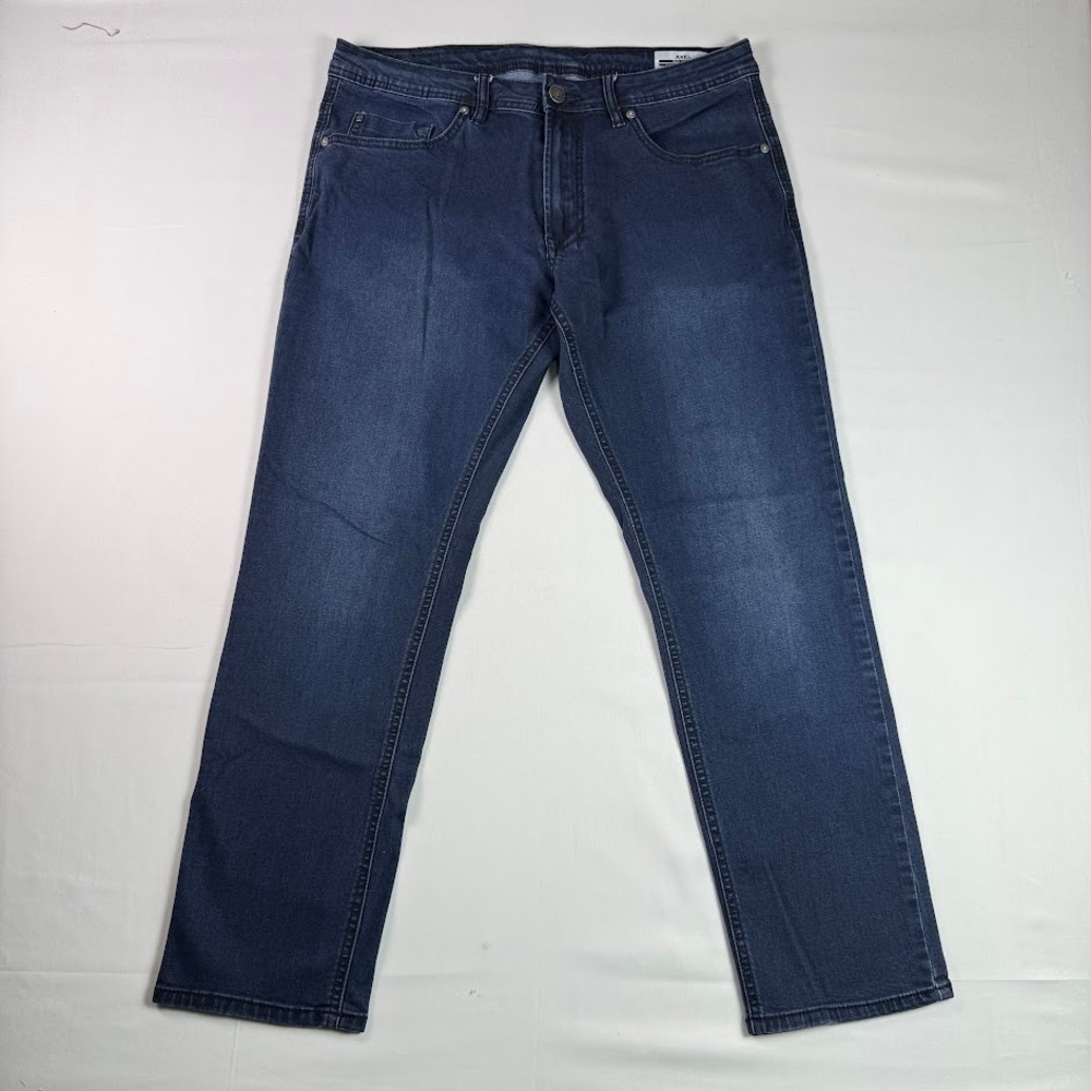 Buffalo David Bitton Axel Slim Stretch Jeans Mens 34x30 Dark Wash Blue Denim